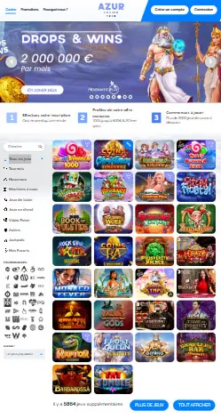 l'application et interface de Gaming Club Casino