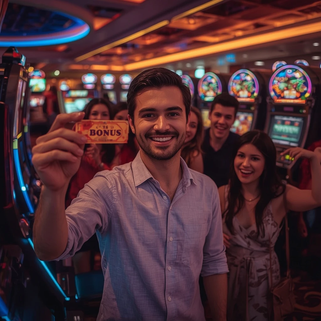 une personne avec un bonus de Gaming Club Casino